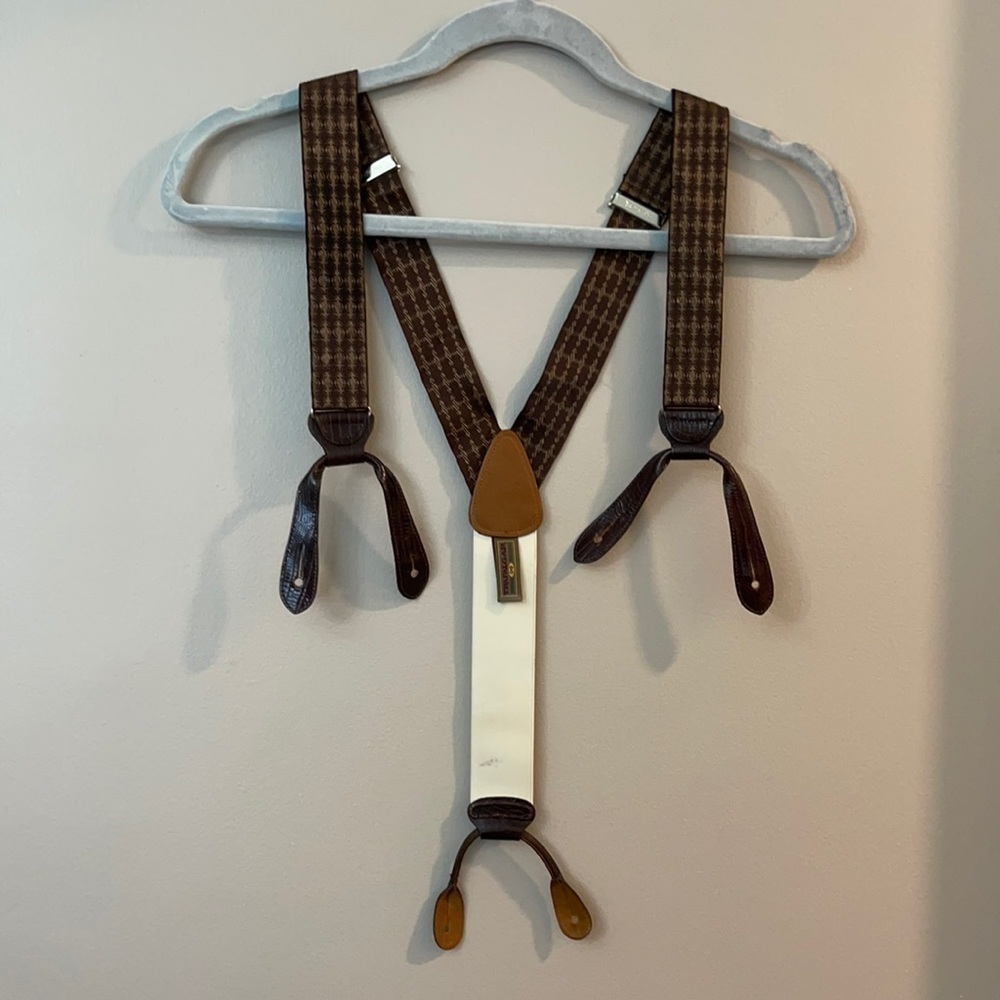 Trafalgar Brown Printed Suspenders